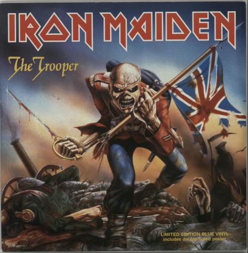 IRON MAIDEN The Trooper 7インチBLUE VINYL Iron Maiden The Trooper - Blue Vinyl UK 7